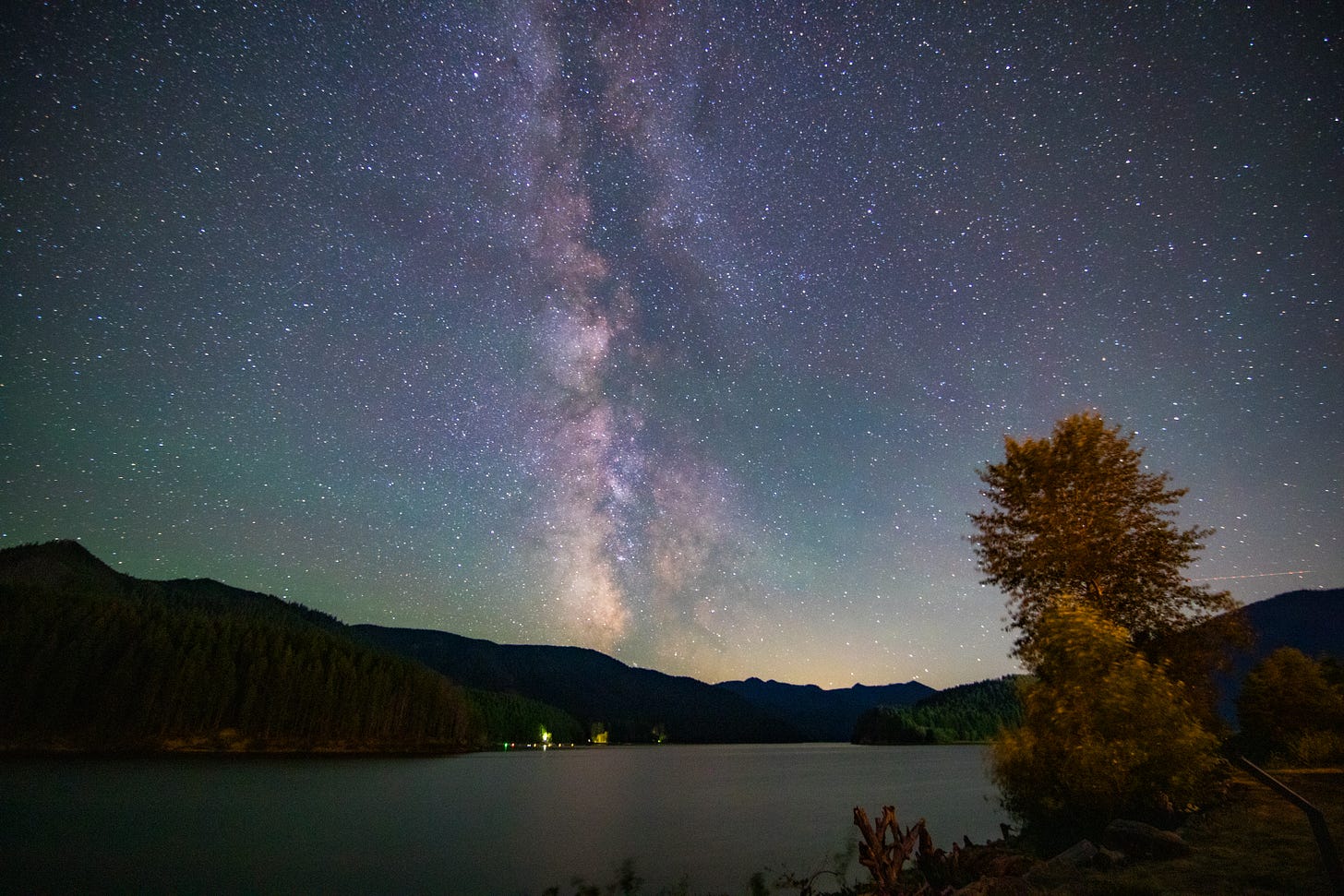 Milky Way over Detroit Lake, Oregon