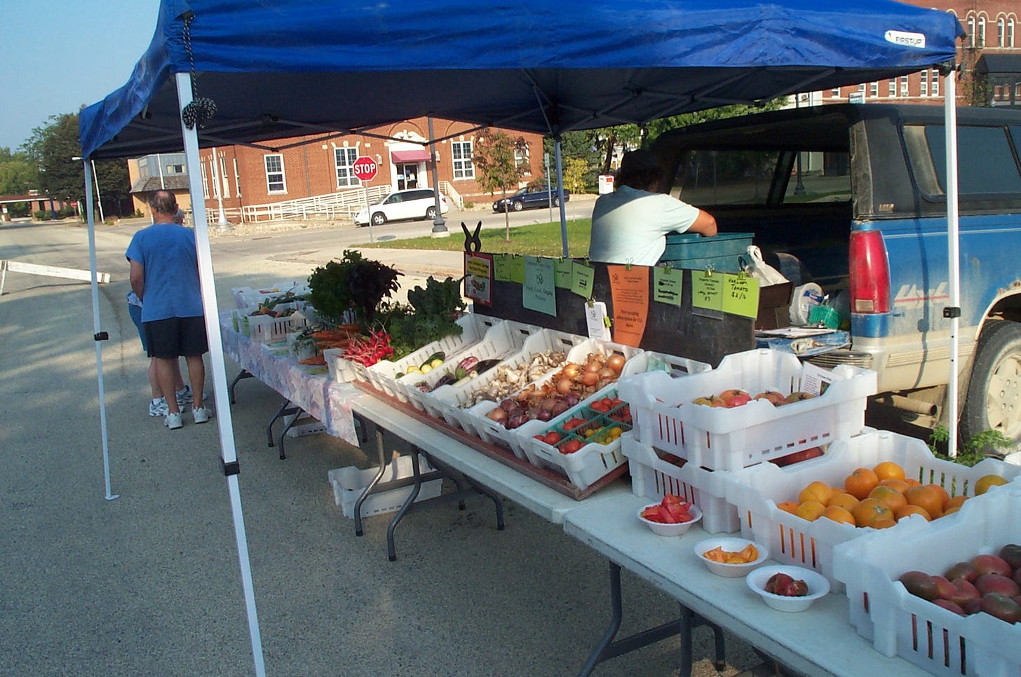 Genuine Faux Farm at the farmers' market