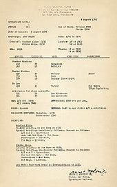 A page of typed instructions