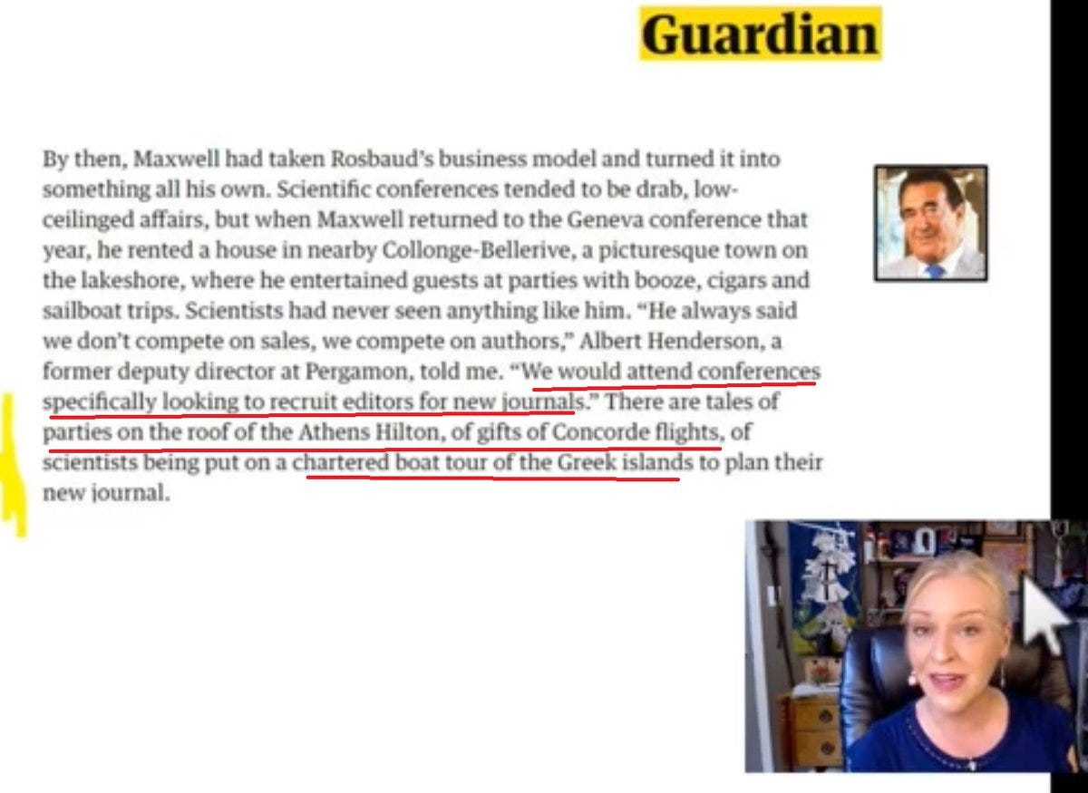 Wooing the science crowd.. from Robert Maxwell to John Brockman and Jeffrey Epstein 