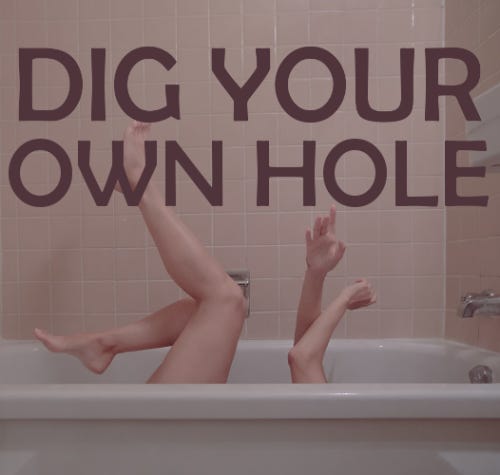 click here to play dig your own hole.
content warnings: this intermission contains descriptions of gore and body horror.
epilogue || epilogue: float on