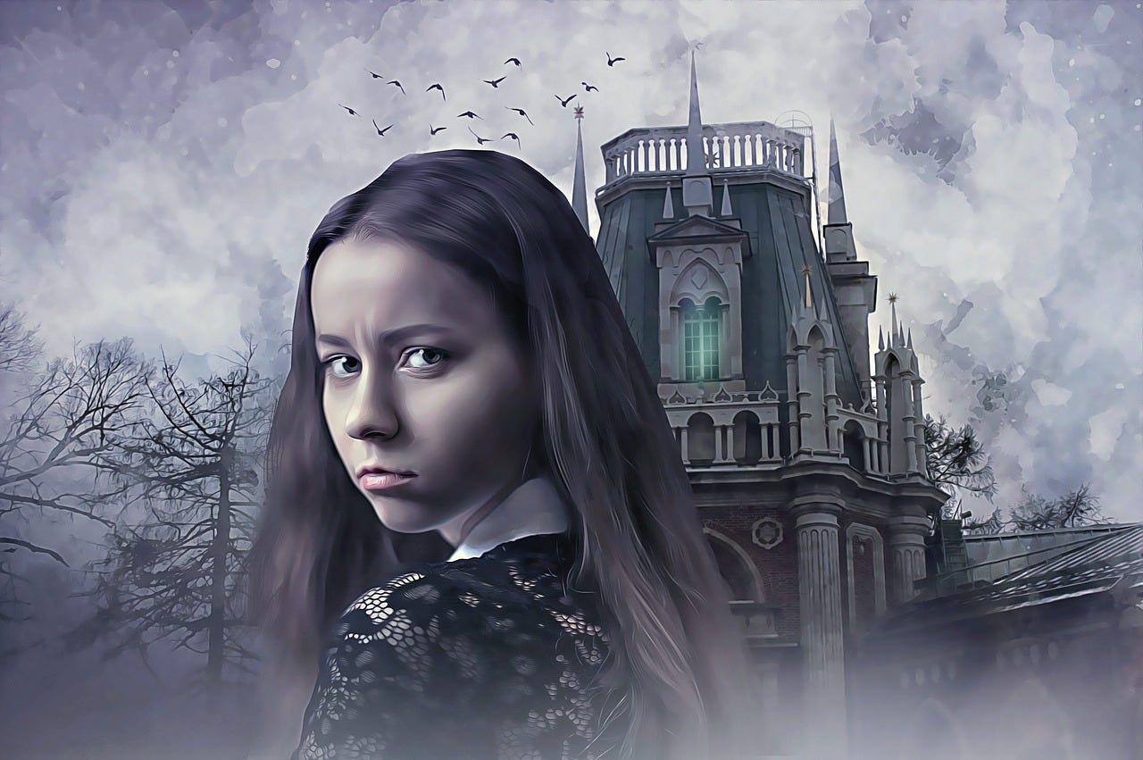 Free gothic fantasy dark illustration