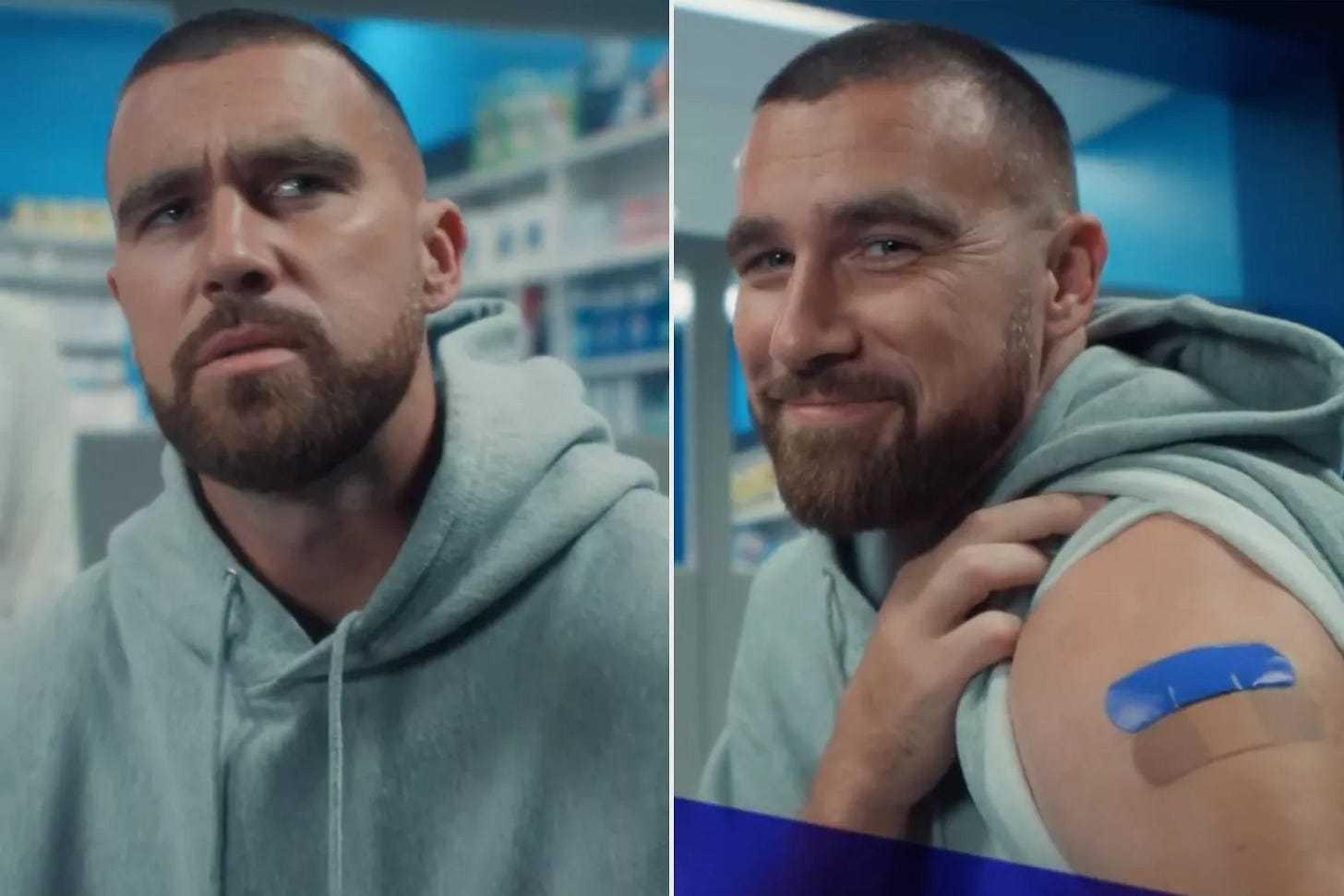 Travis Kelce Tackles 'Two Things at Once' in Vaccine Campaign