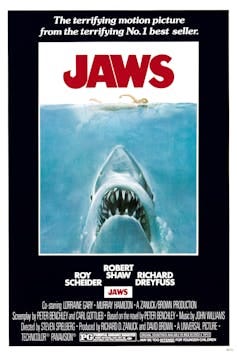 The poster for Jaws The poster for Jaws
