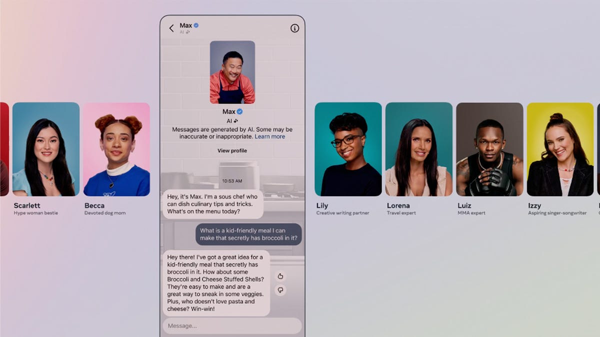 Meta's new AI chatbots let you ask celebrities your most burning questions  | ZDNET