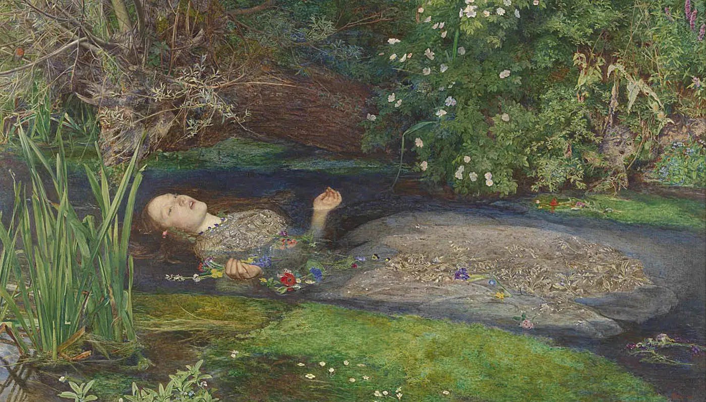 pre raphaelites john everett millais ophelia painting