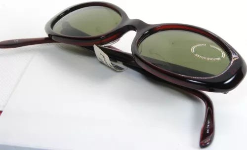 EYEVAN Lola SA BURGUNDY SUNGLASSES GLASSES w / GREEN LENS 48-16-145mm Japan - Picture 4 of 13