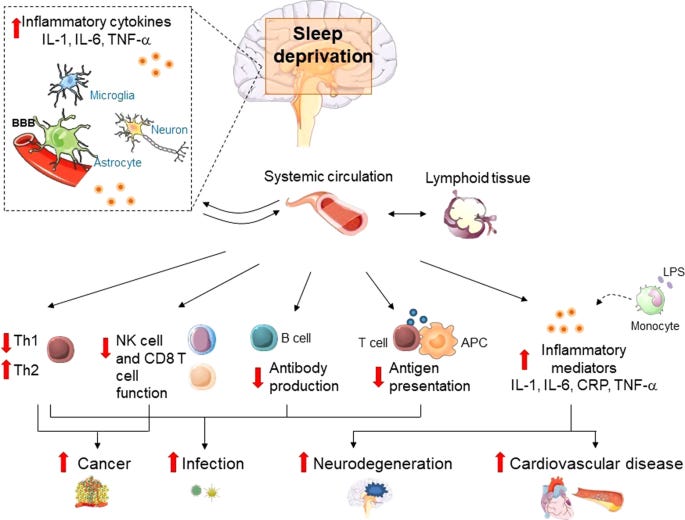 Role of sleep deprivation in immune-related disease risk and outcomes |  Communications Biology