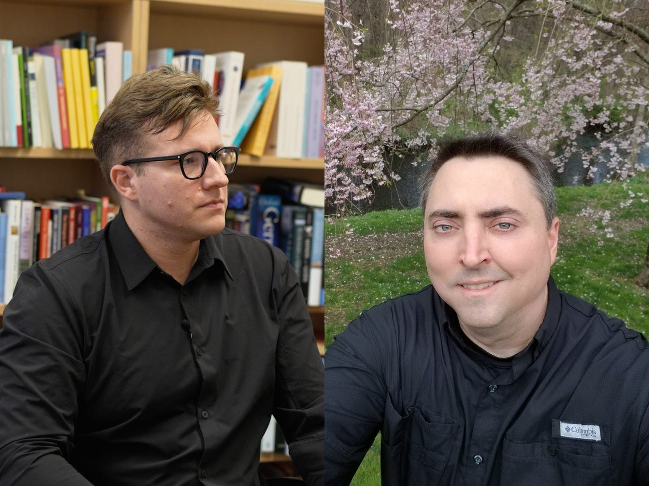 "Machine Learning Street Talk" co-hosts Tim Scarfe and Keith Duggar.