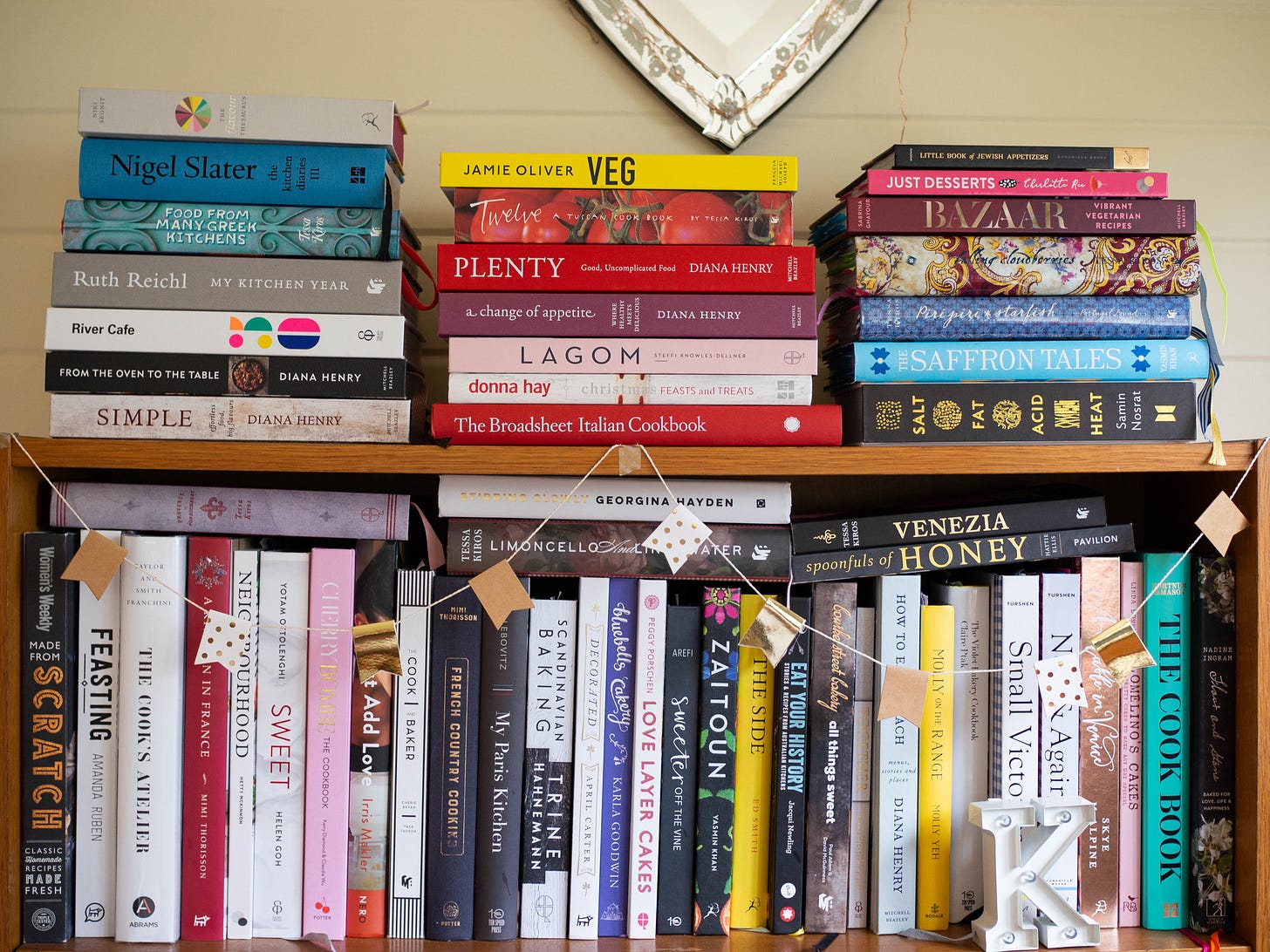 Cookbook shelf