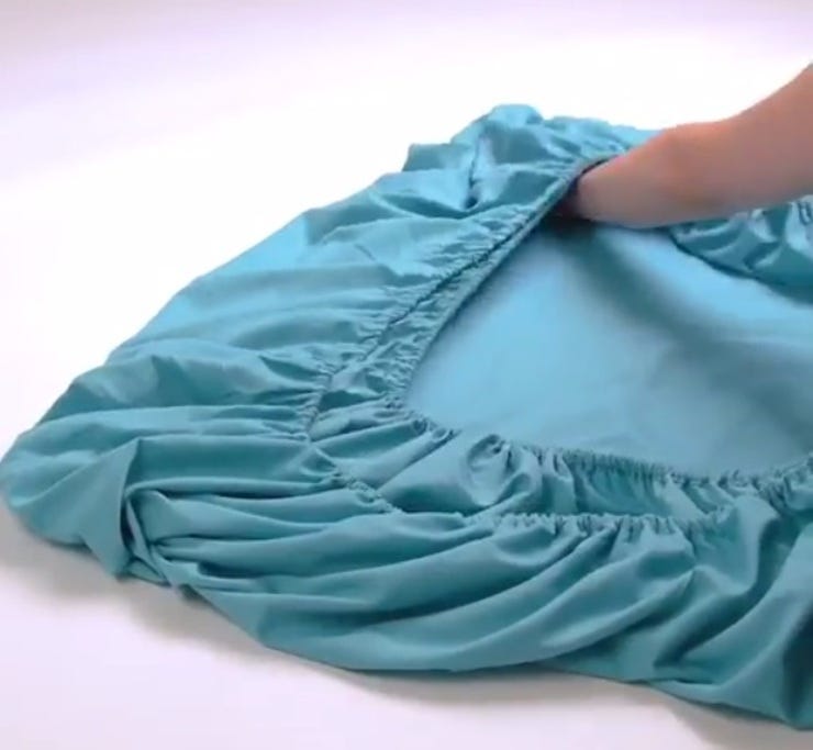 Fitted-sheet folding nightmares, solved!