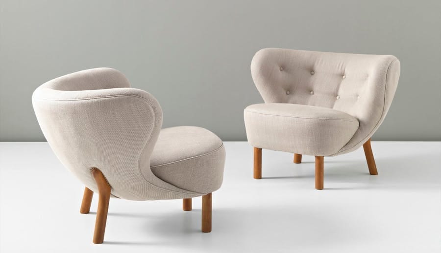 The pair of armchairs "Little Petra" from around 1938 were sold in 2012 for $163,755 at Phillips in London. Photo: Phillips The pair of armchairs "Little Petra" from around 1938 were sold in 2012 for $163,755 at Phillips in London. Photo: Phillips
