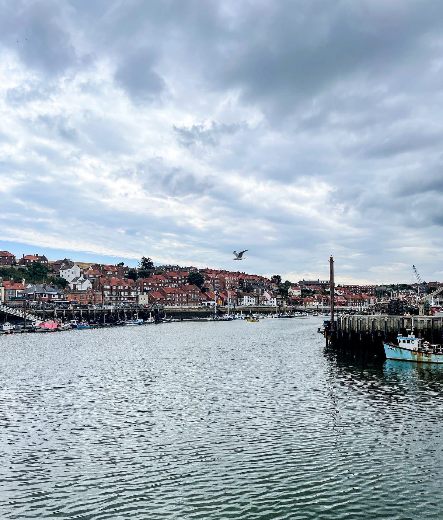 The harbor at Whitby, England