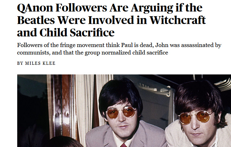 QAnon Followers Are Arguing if the Beatles Were Involved in Witchcraft and Child Sacrifice