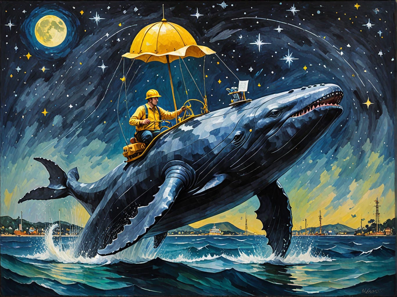 Data Engineer harnessing a Docker whale