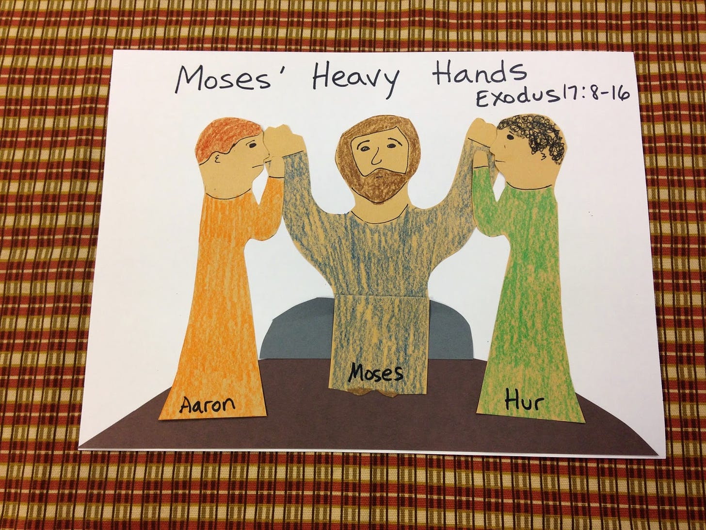 Children's Bible Lessons: Lesson - Moses' Heavy Hands