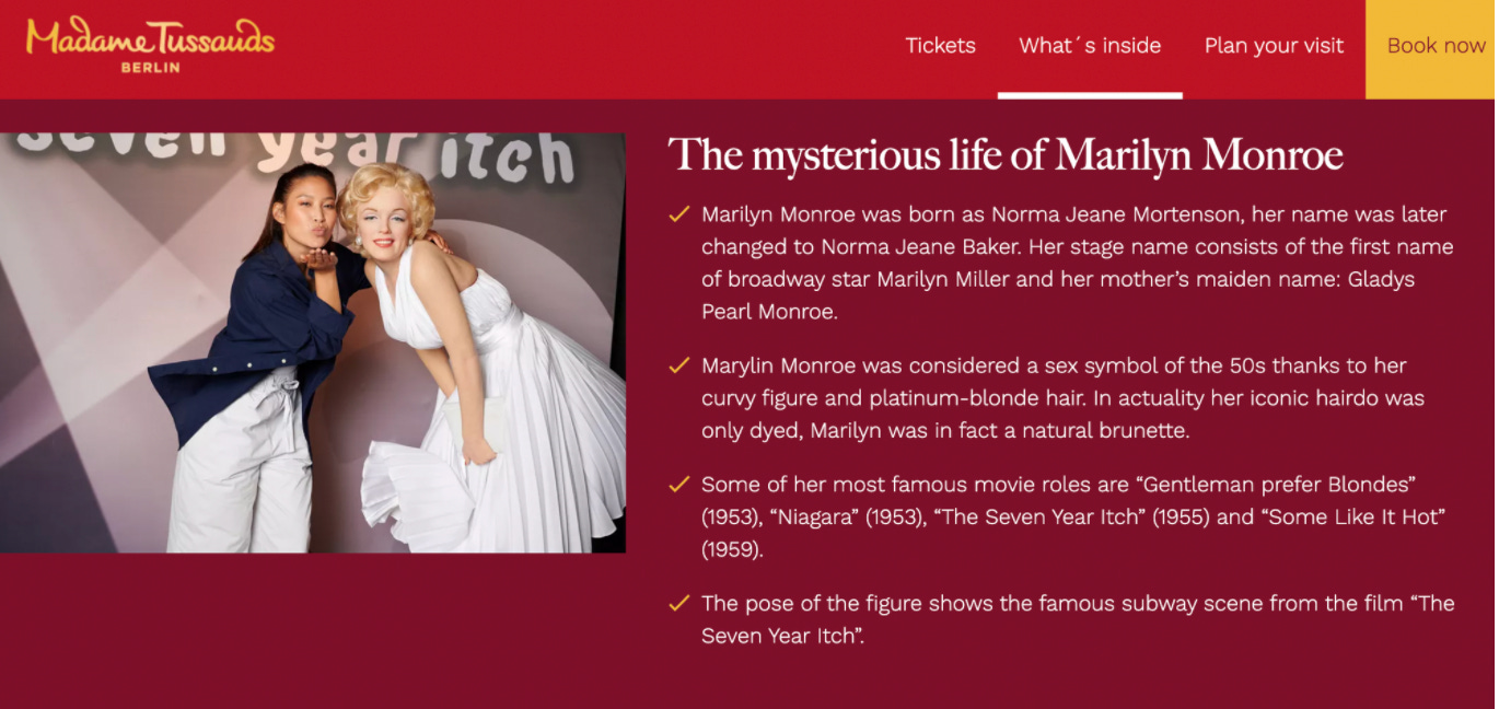 jack goodson storyteller marilyn monroe personal brand madame tussauds website