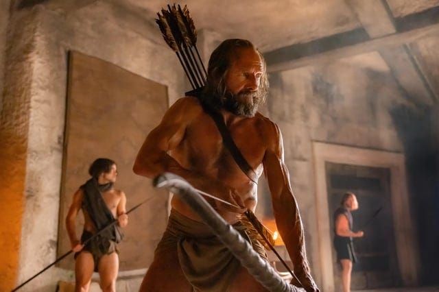 First image of Ralph Fiennes from 'The Return' - After twenty years away,  King Odysseus (Fiennes) washes up on the shores of Ithaca, haggard and  unrecognizable. Much has changed in his kingdom