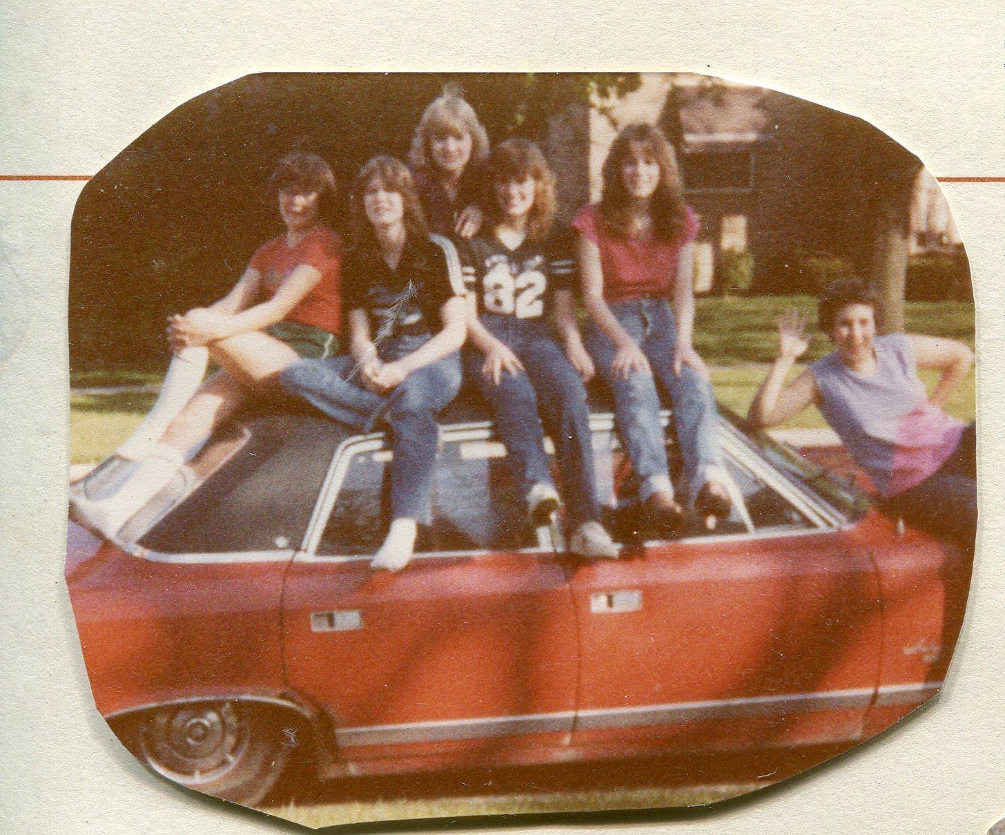 High school friends in the 80s Baby Boomer Rewind