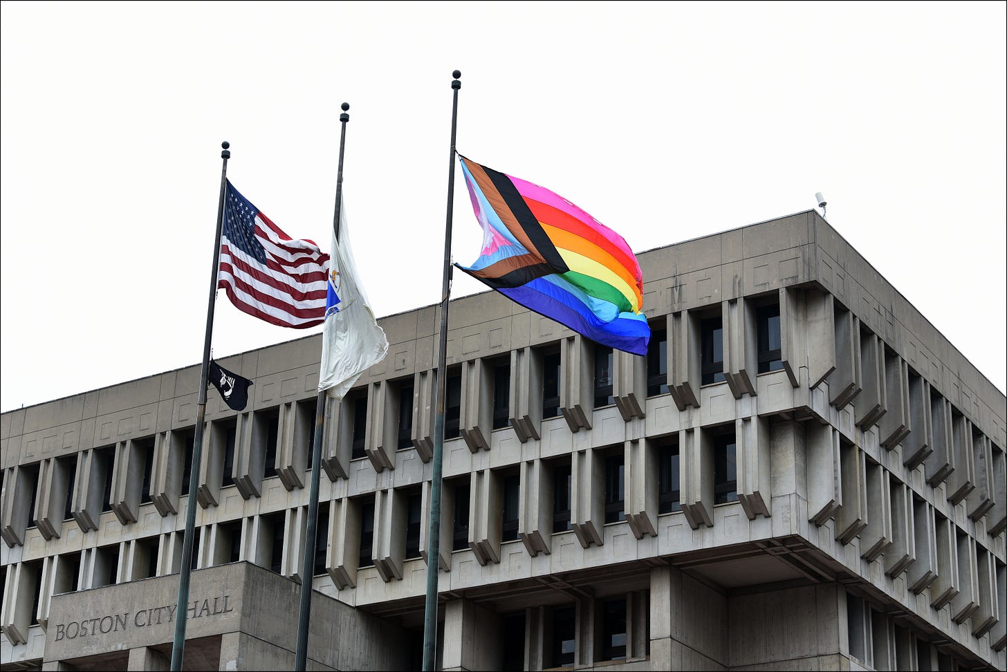 Flying over City Hall Plaza, a new flag reflects LGBTQ diversity for Pride  Month - The Boston Globe