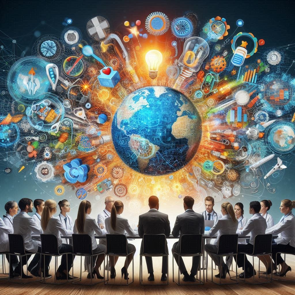 PX6 Medical Systems vibrant dynamic diverse group of patients collaborating