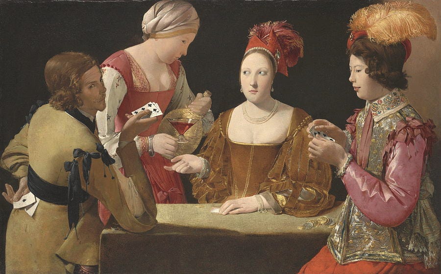 The Cheat With The Ace Of Clubsc 1630 Painting by Georges De La Tour - Fine  Art America