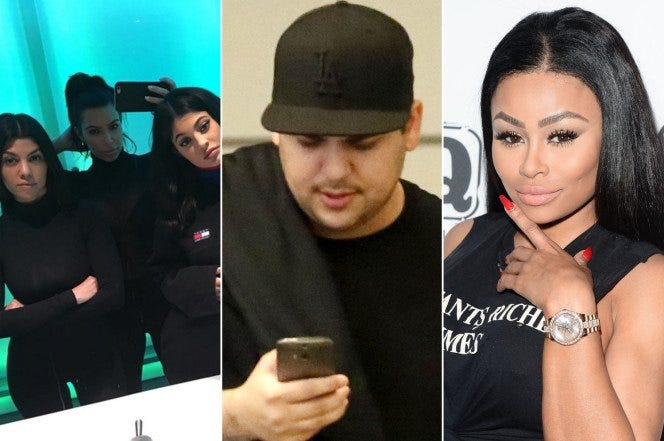 rob kardashian blac chyna engagement no joke to family 2016 gossip