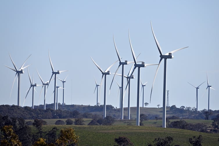 wind turbines