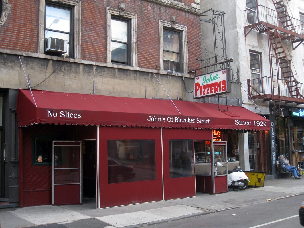 John's Pizzeria of Bleeker St - Weewok.com