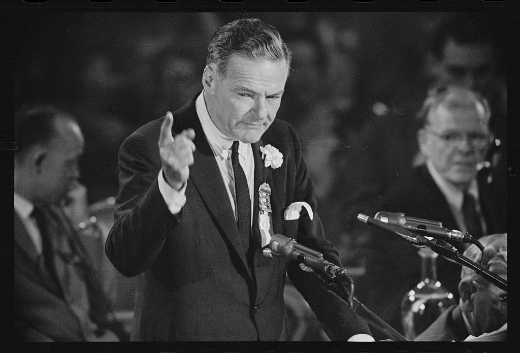 Vice presidential nominee Ambassador Henry Cabot Lodge giving his  acceptance speech at the rostrum during the Republican National Convention,  Chicago, Illinois] / TOH. | Library of Congress