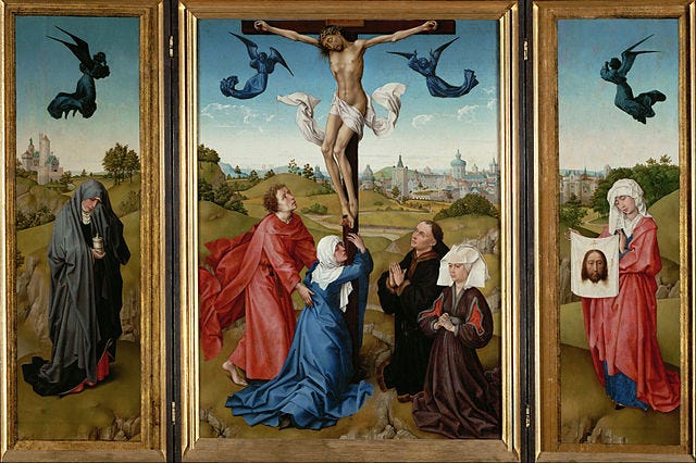 Christ on the Cross with Mary and St John - Wikipedia