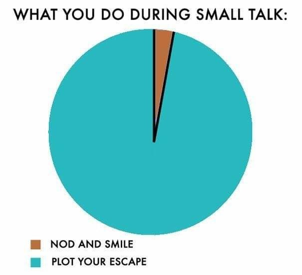 What you do during small talk - Meme by EZIDF :) Memedroid