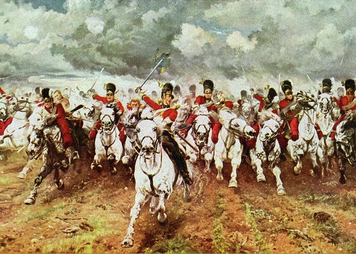 Battle Of Waterloo 'scotland Greeting Card by Mary Evans Picture Library