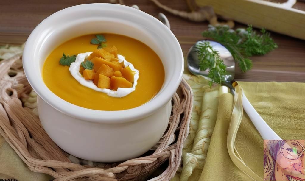 Photo générée par Substack: soupe crème de butternut