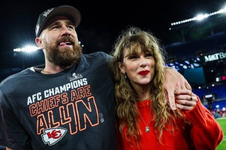 The tight end the right turned against: why Travis Kelce is the man for  Taylor Swift | Super Bowl LVIII | The Guardian