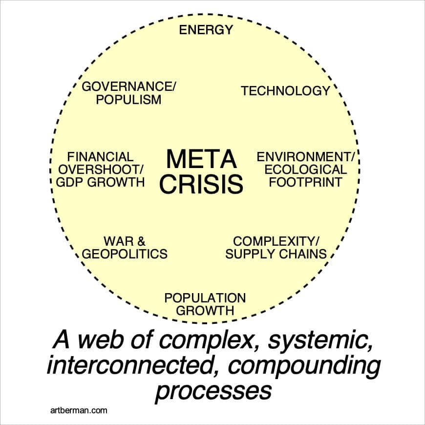 Figure 1. The Metacrisis is a web of complex, systemic, interconnected,
compounding processes.
Source: Labyrinth Consulting Services, Inc.