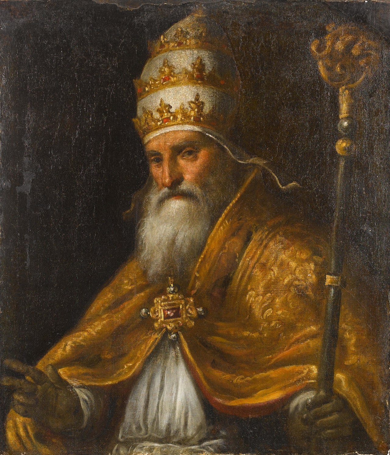 Portrait of Pope Pius V by Palma il Giovane.jpg