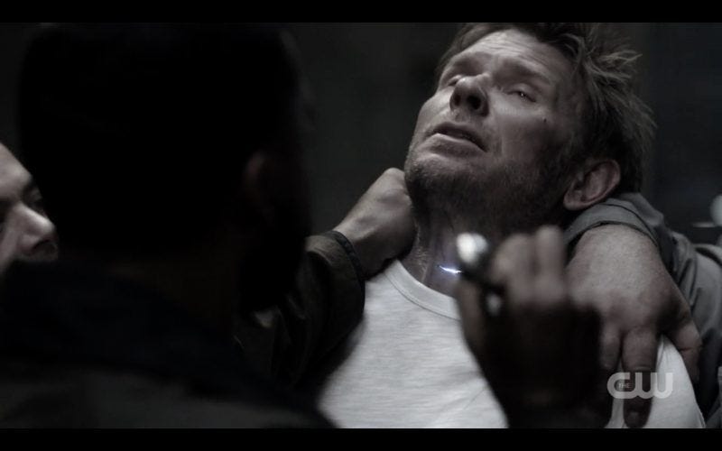 mark pellegrino lucifer stranged lucifer in supernatural cage