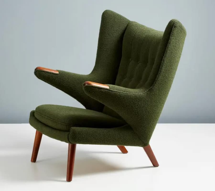 papa bear chair in forest green papa bear chair in forest green