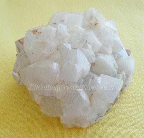 A cluster of Milky Quartz also called Snow Quartz