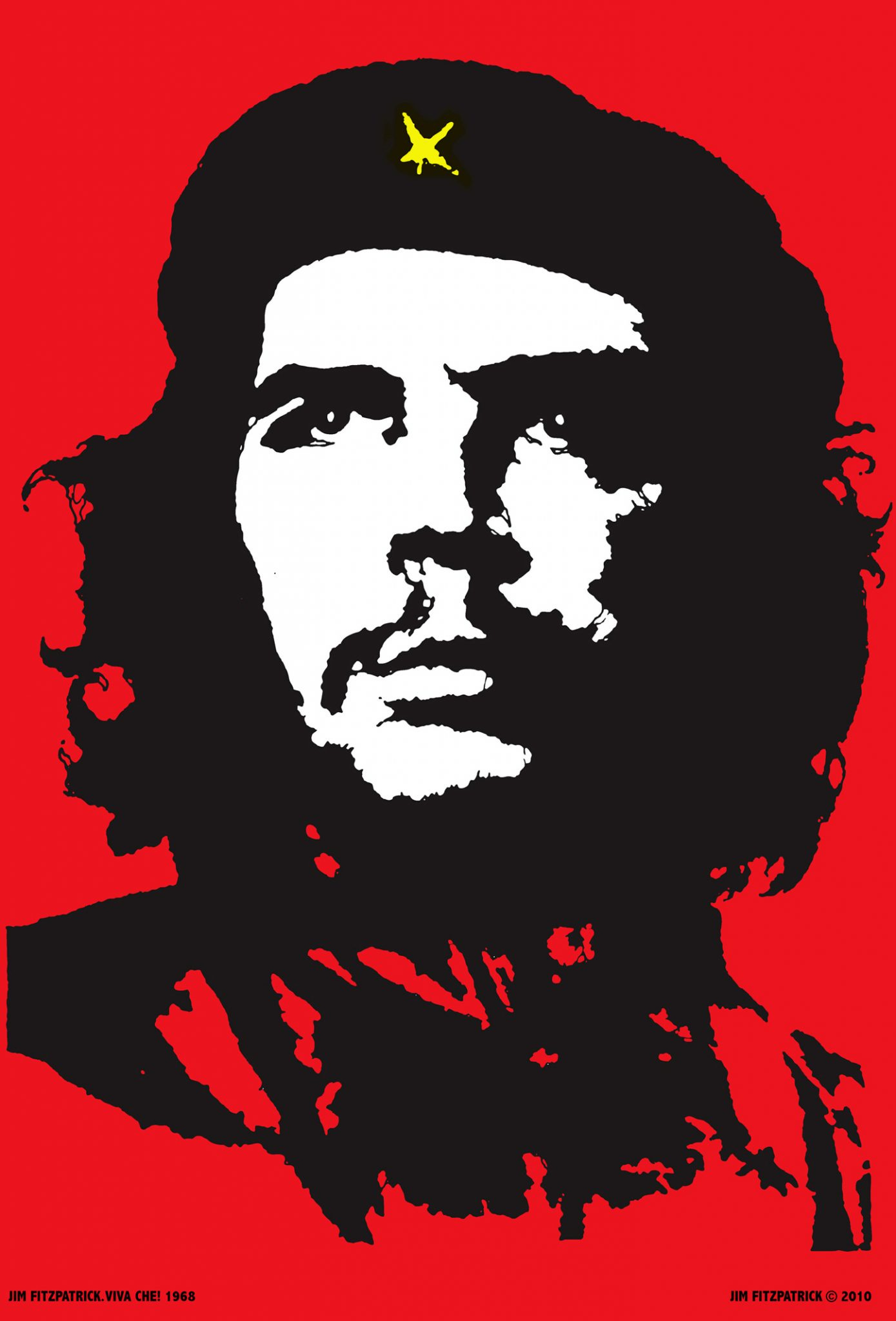 Che Guevara VIVA CHE 1968! The original red and black Che Guevara poster  reproduced exactly as in 1968 from the original artwork. All are signed and  numbered by Jim FitzPatrick. – Jim FitzPatrick