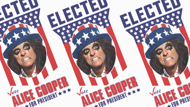 Alice Cooper Has Been Running for President in Every Election Since 1972