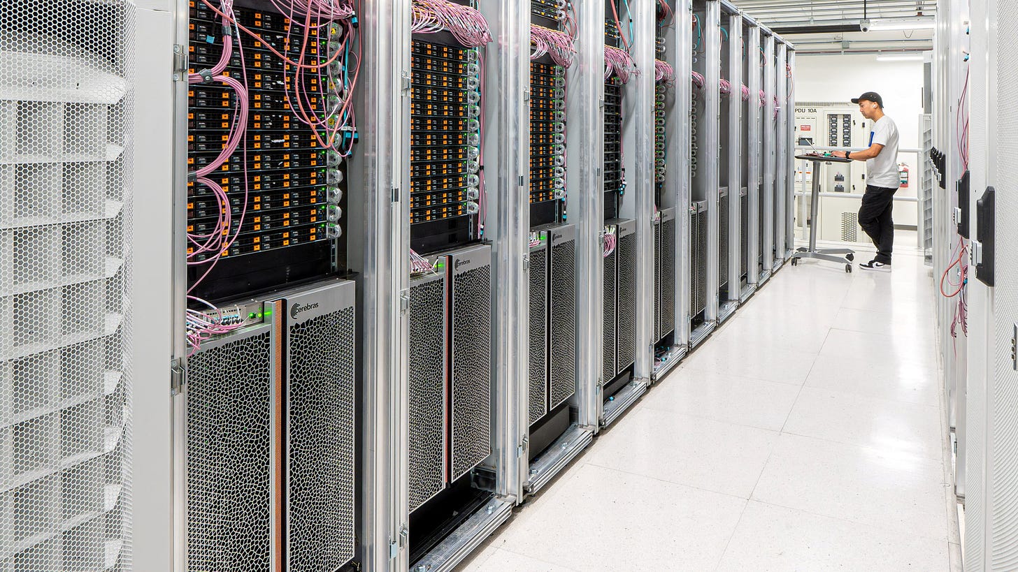 A view of Condor Galaxy supercomputing systems for artificial intelligence work made by Cerebras Systems, in Santa Clara