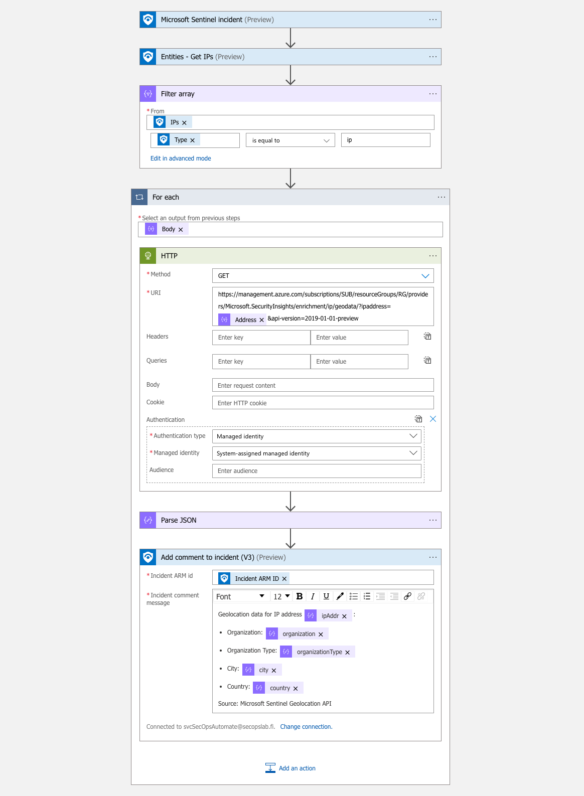 Logic App Designer