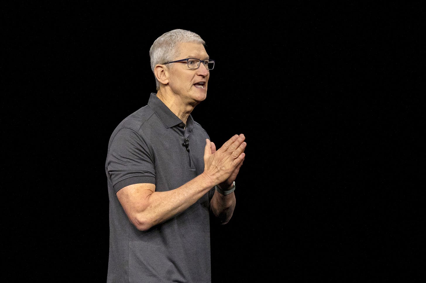 CEO Tim Cook has said that Apple’s in-house chips will give it an advantage in AI.