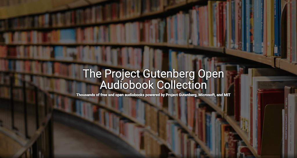 Project Gutenberg Open Audiobook Collection