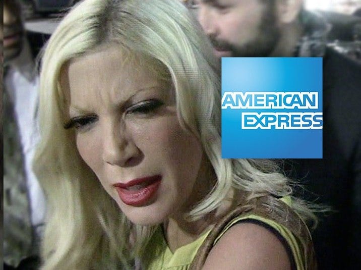 tori spelling pregnant with am express bills