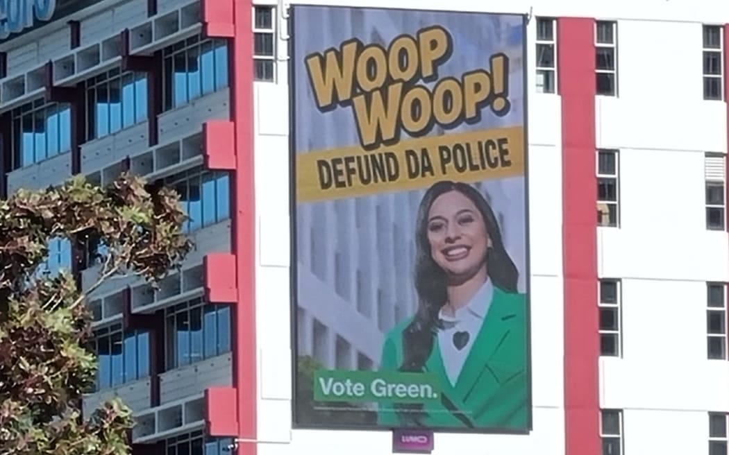 Billboards attacking Green MPs appear in Wellington and Auckland | RNZ News