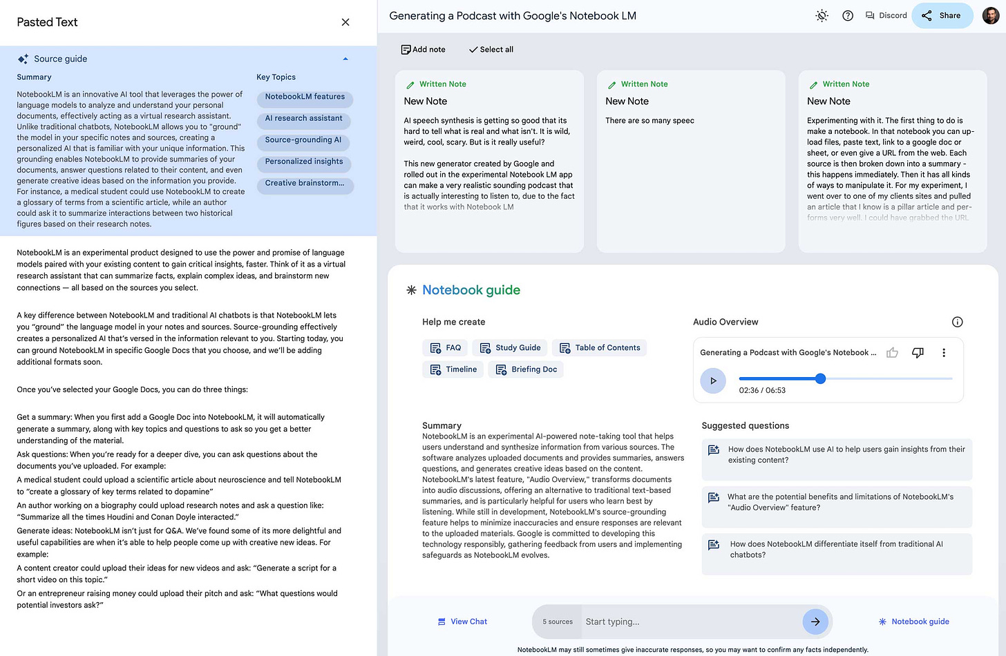 Generating Podcasts With AI Using NotebookLM • Word.Studio