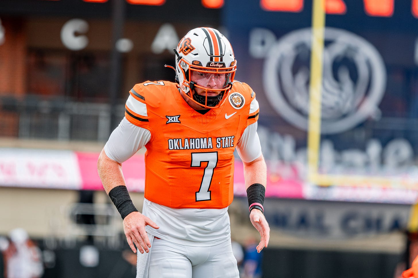 Image of Oklahoma State quarterback Alan Bowman